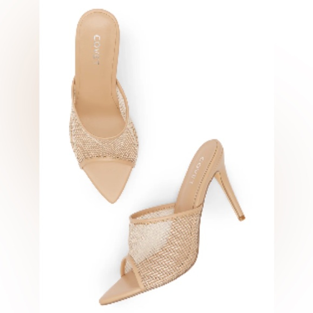 Cover Lila Nude Mesh Heels